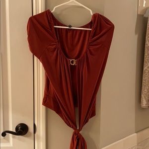 Express Tie Front Blouse